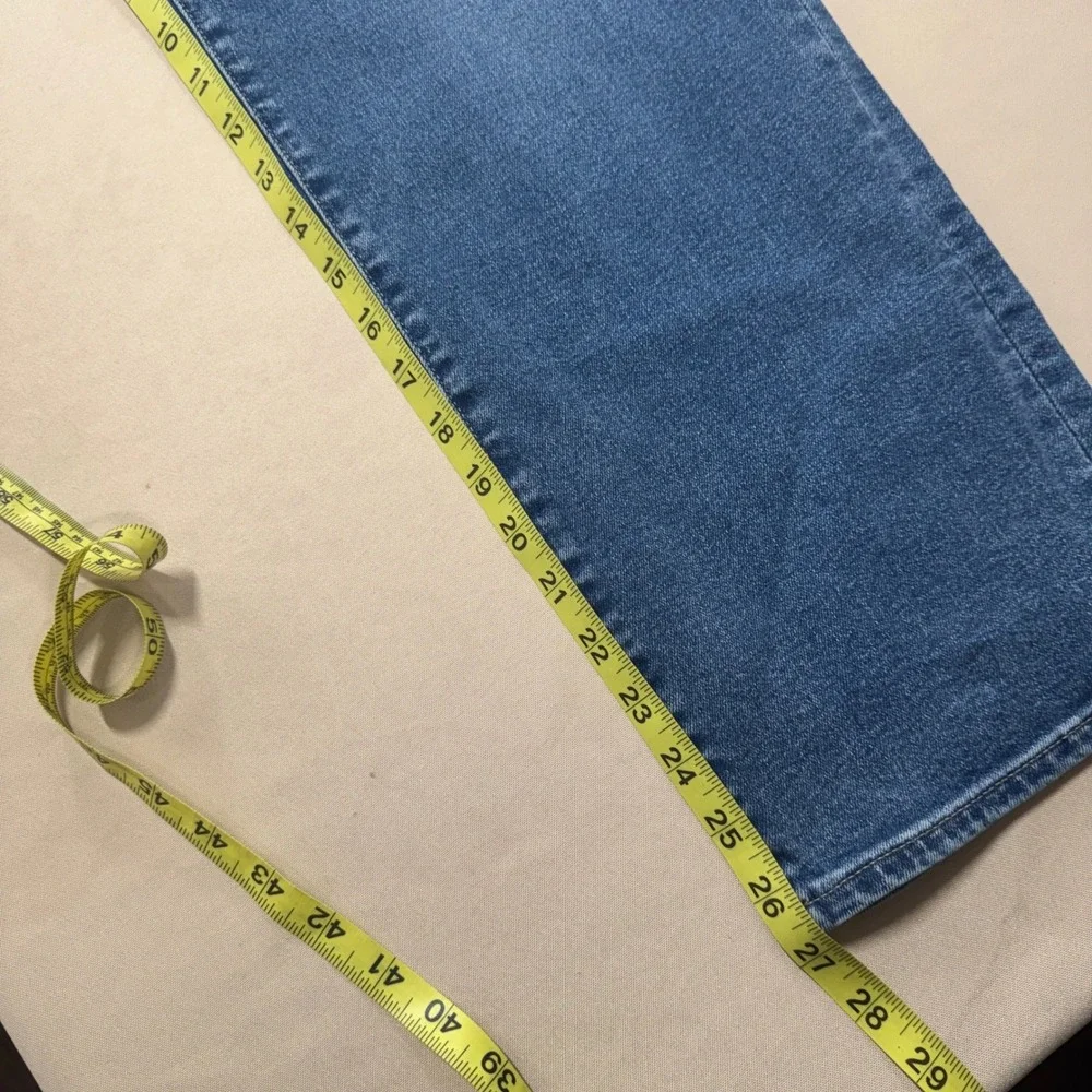 J.Crew‎ Curvy Stovepipe Jeans Signature Stretch Blue Size 32 Casual Classic NWT